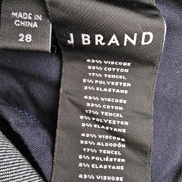 J Brand High Rise Skinny Ankle Dark Blue Jeans 28 Preowned - Picture 9 of 9